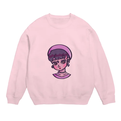 ブルーな子 Crew Neck Sweatshirt