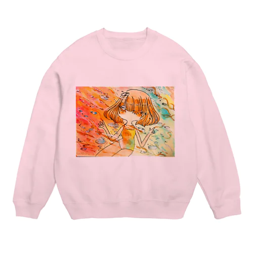 春を操る Crew Neck Sweatshirt