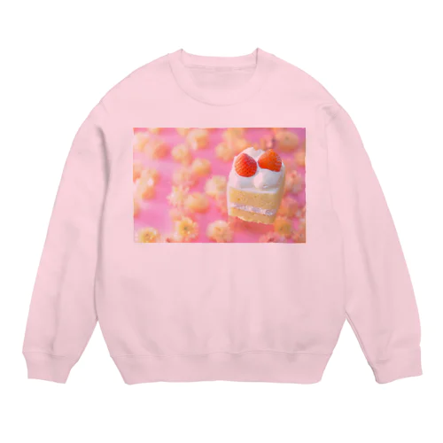 着るスイーツ　ショートケーキ編 Crew Neck Sweatshirt