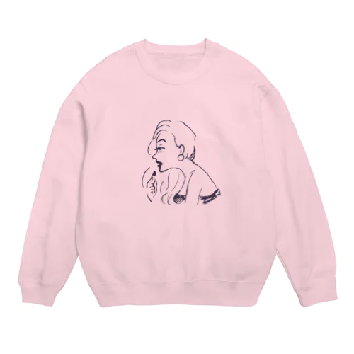 リップ・レディ（支度編） Crew Neck Sweatshirt