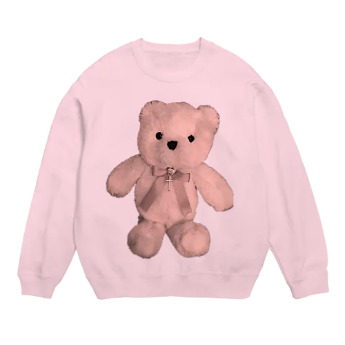 Dreamy Teddy Sepia Crew Neck Sweatshirt