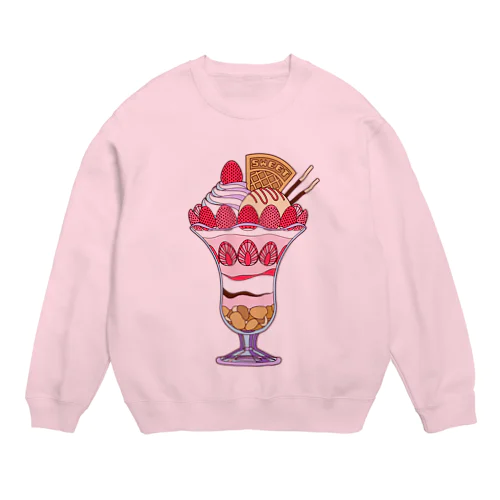 ビッグないちごパフェ Crew Neck Sweatshirt