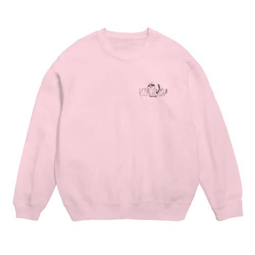 猫遊亭一門 Crew Neck Sweatshirt