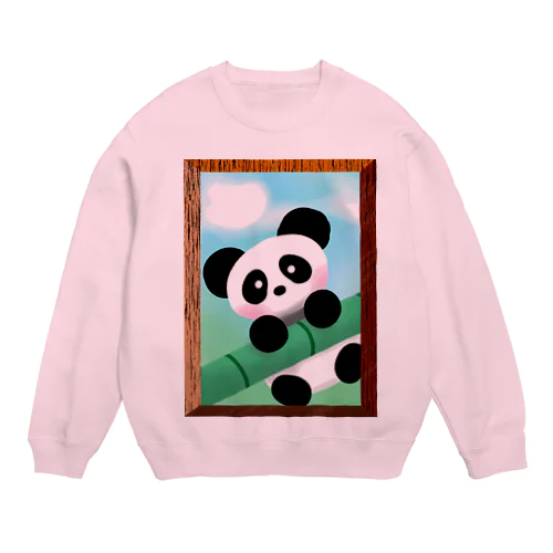 額縁ぱんだ Crew Neck Sweatshirt