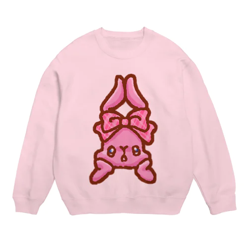 ぶりっ子うさぎ Crew Neck Sweatshirt