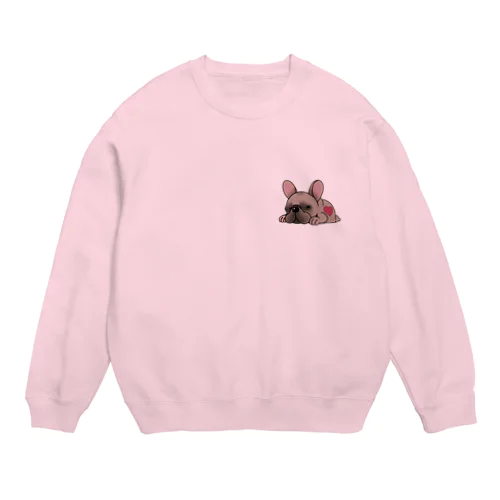 ふて寝のフレブル Crew Neck Sweatshirt