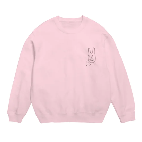 舌打ちうさぎ Crew Neck Sweatshirt