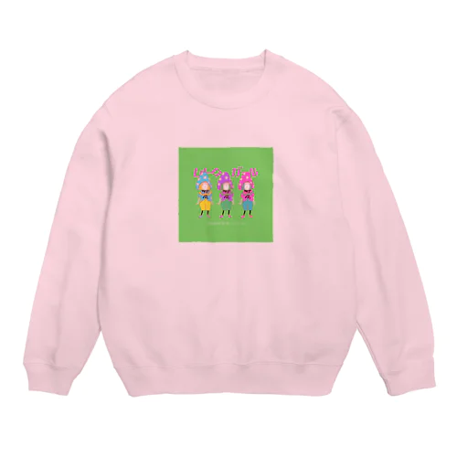 レトロ　ガール Crew Neck Sweatshirt