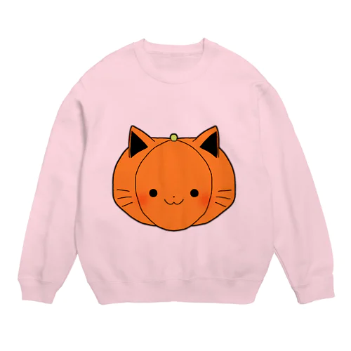 ねこカボチャ Crew Neck Sweatshirt