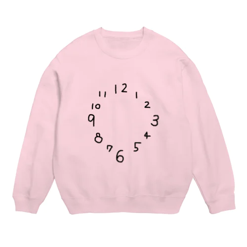 とけいのふく Crew Neck Sweatshirt