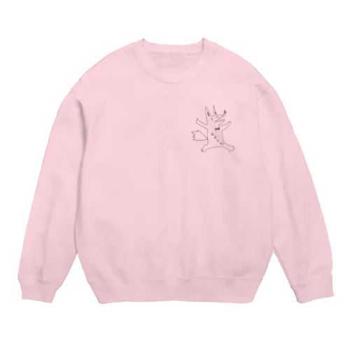 おおかみ Crew Neck Sweatshirt