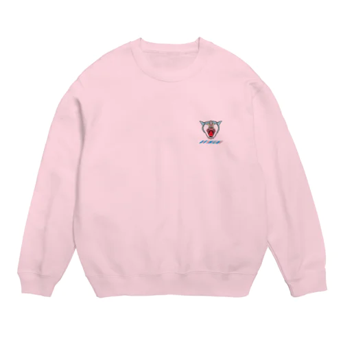 あくびネコ Crew Neck Sweatshirt