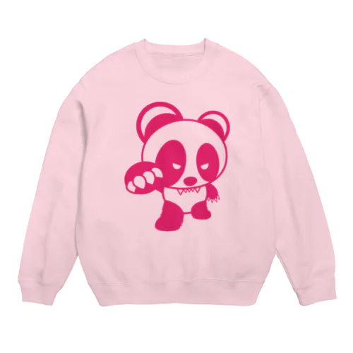 BASEfor PANDA Pink Crew Neck Sweatshirt