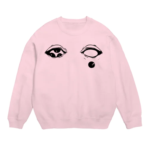 墜眼 Crew Neck Sweatshirt