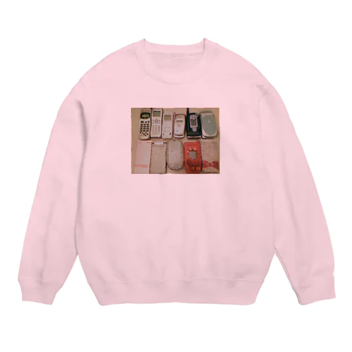 平成の思い出。「ガラケー」 Crew Neck Sweatshirt