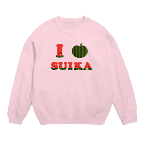 I♡SUIKA Crew Neck Sweatshirt