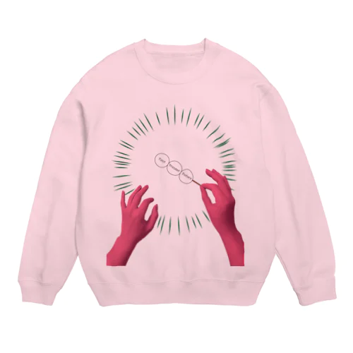 団子を振る指揮者（白）  Crew Neck Sweatshirt