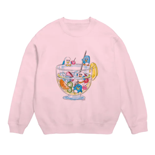 ペンギンとフルーツサワー Crew Neck Sweatshirt