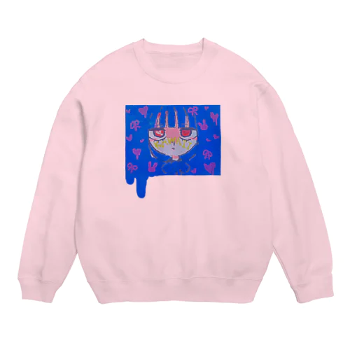 kawaiiぼぶりちゃん Crew Neck Sweatshirt