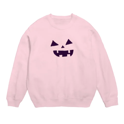 ハロウィンおばけカボチャ🎃 Crew Neck Sweatshirt