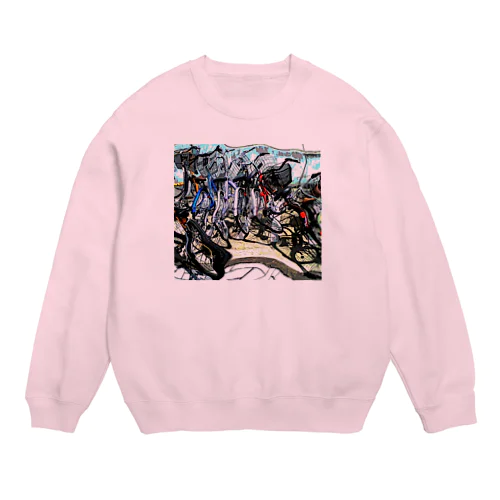 自転車ドミノ Crew Neck Sweatshirt