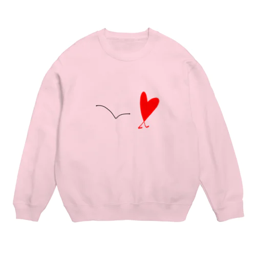 ワンバンハートちゃん Crew Neck Sweatshirt