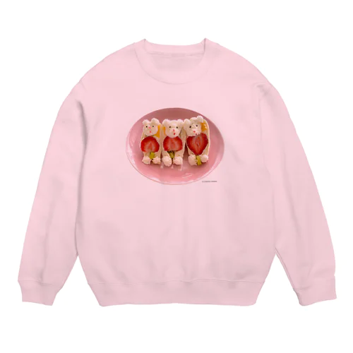 しろくまフルーツサンド Crew Neck Sweatshirt