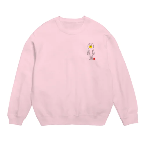 ゆるかわな丸っこい鳥 Crew Neck Sweatshirt