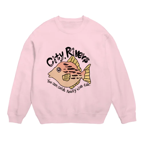 カワハギくんスウェット Crew Neck Sweatshirt