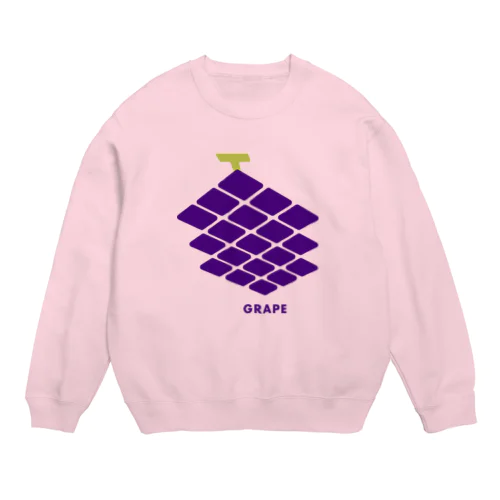 ぶどうヒトフサ Crew Neck Sweatshirt