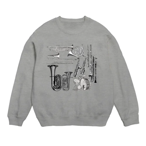 楽器柄 Crew Neck Sweatshirt