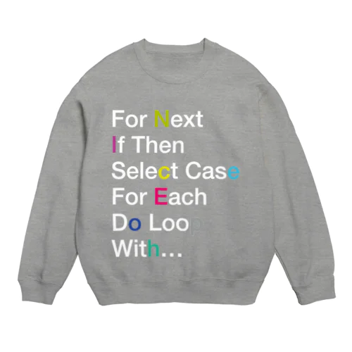 VBA 6大ステートメントグッズ 濃色Ver Crew Neck Sweatshirt