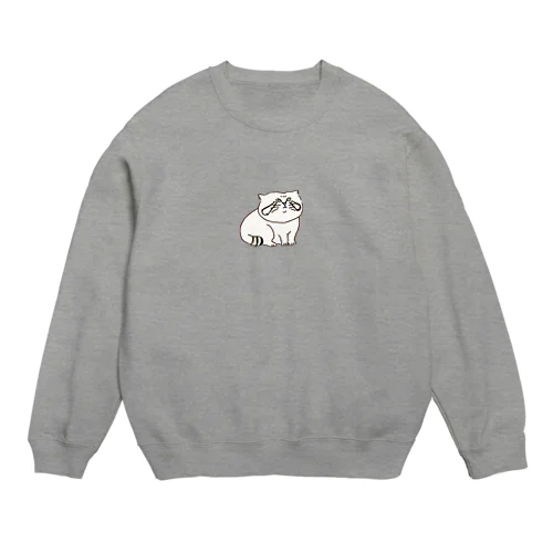 ワンポイントまぬるねこ Crew Neck Sweatshirt