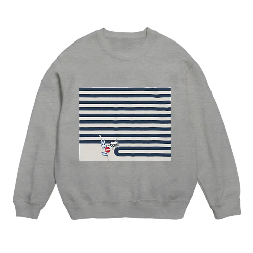 Uターンするボーダーライン Crew Neck Sweatshirt