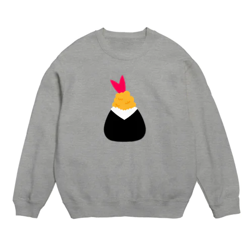 えびデカ天むす Crew Neck Sweatshirt