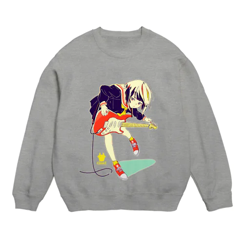 ストラトキャスター少女 Crew Neck Sweatshirt