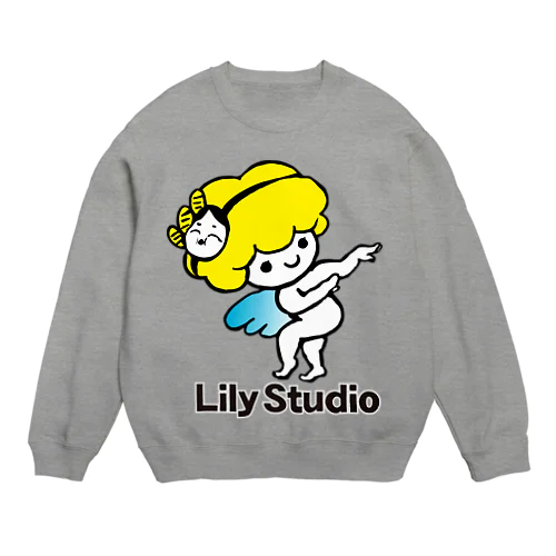 招福の舞チーズ天使 Crew Neck Sweatshirt