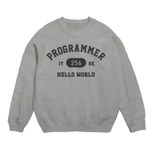 プログラマー（グレー） Crew Neck Sweatshirt