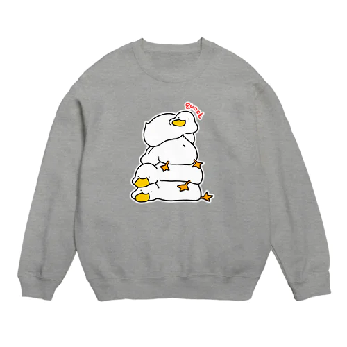 ４段積みあひるくん Crew Neck Sweatshirt