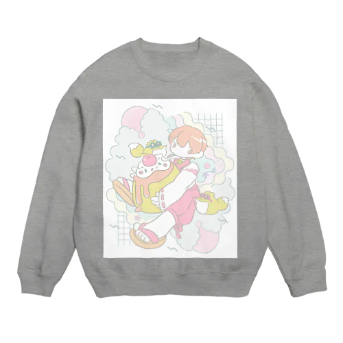 夢のようなきゅお Crew Neck Sweatshirt