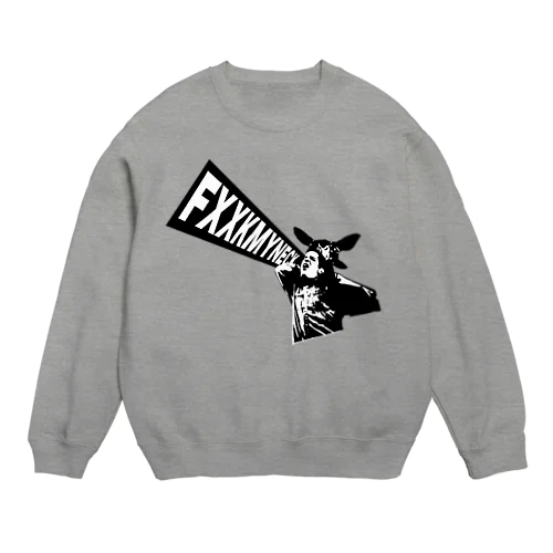 『セミマゲドン』オリジナルデザイン（モノクロ） Crew Neck Sweatshirt