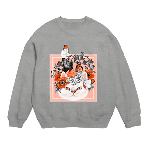 不機嫌猫2 Crew Neck Sweatshirt