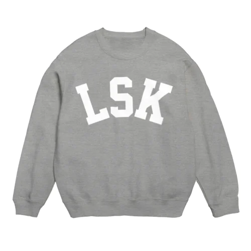 LSK（白） Crew Neck Sweatshirt