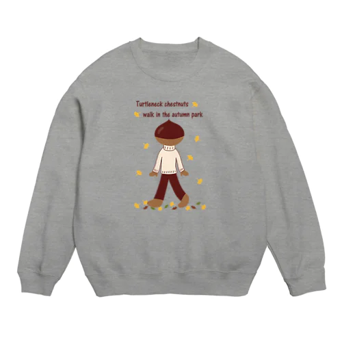 とっくりくんの秋散歩 Crew Neck Sweatshirt