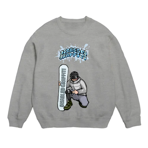 Disabled Graffiti SNOWBOARD Crew Neck Sweatshirt