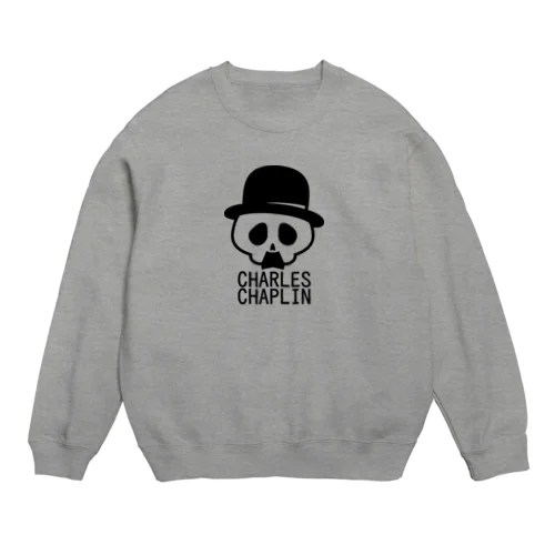 チャールズ・チャップリンスカル ブラック Crew Neck Sweatshirt