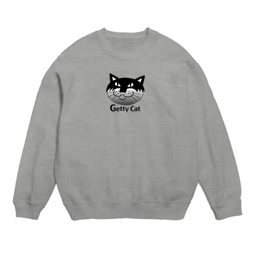 ネコのゲッティ/Getty Cat Crew Neck Sweatshirt