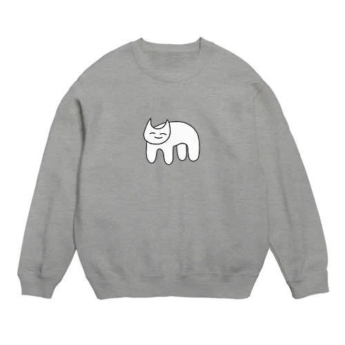 四足歩行ねこ Crew Neck Sweatshirt