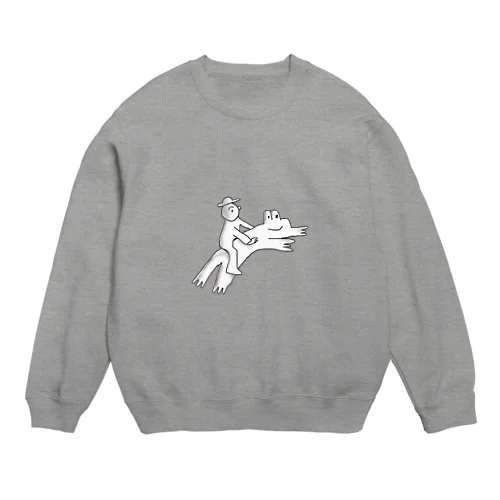 人間とかえる Crew Neck Sweatshirt