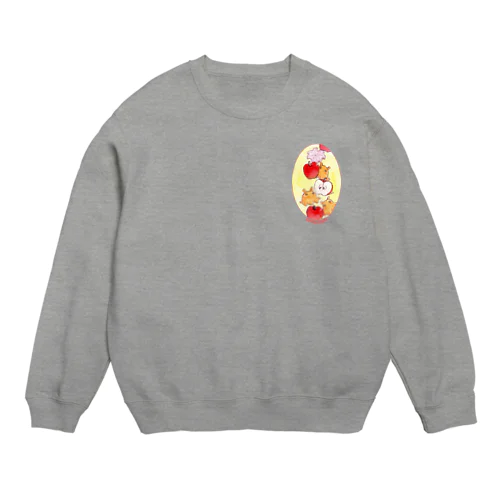 アッポーメン₌Apple&Mendako Crew Neck Sweatshirt